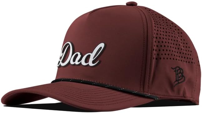 Branded Bills Dad Script 5 Panel Rope Cap for Comfort and Style