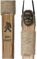 Kids Wood Hiking Stick 38in with Carved Bigfoot Head - Fun Trekking