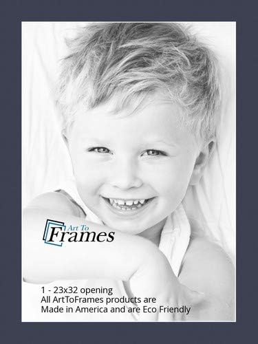 23x32 Midnight Blue Custom Mat by ArtToFrames for Photos