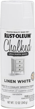 Rust-Oleum Linen White Chalked Ultra Matte Spray Paint - One Coat