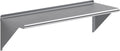 Stainless Steel Wall Shelf 48in x 16in - Heavy-Duty NSF Certified