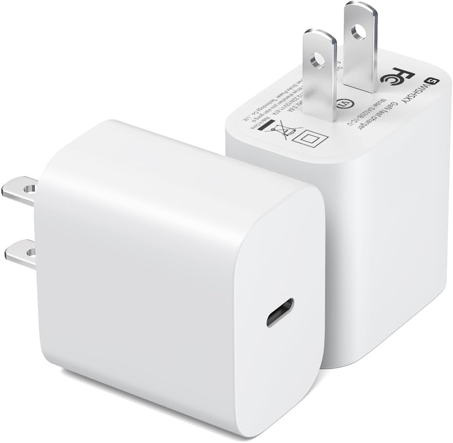 Fast Charge 2 Pack USB C GaN Charger by WISHSKY