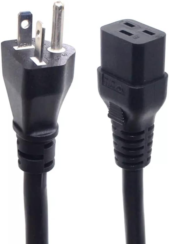 NEMA 6-20P to IEC C19 Power Extension Cord 10ft Heavy Duty