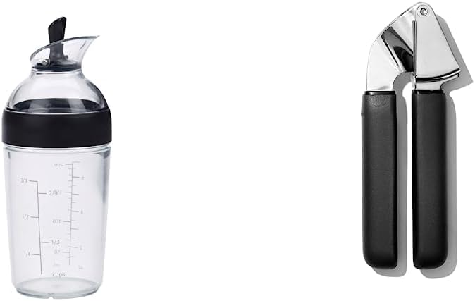 OXO Good Grips Salad Dressing Shaker and Garlic Press Combo