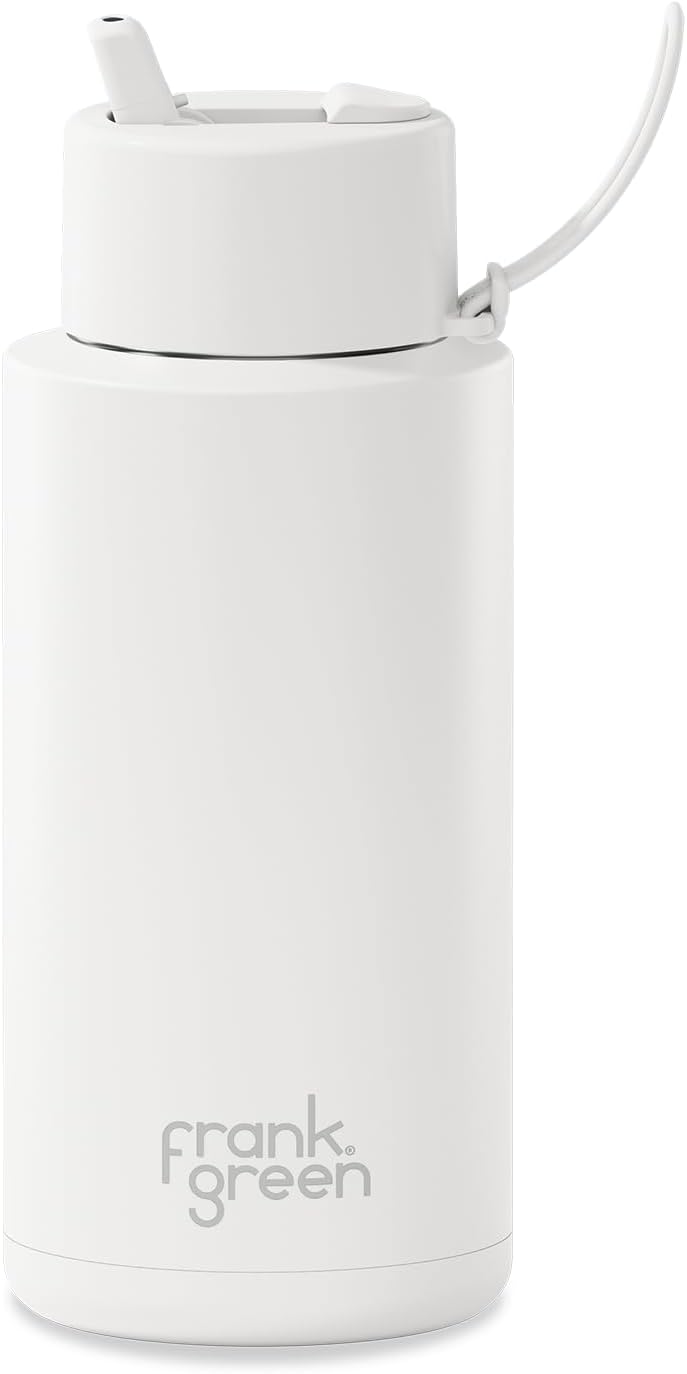 Stainless Steel Insulated Water Bottle with Straw Lid 34oz