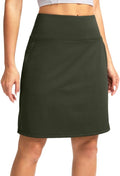 Golf Skorts for Women 20in Knee Length with 7 Pockets - Modest