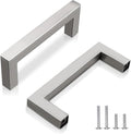 3 in Brushed Nickel Cabinet Handles 30 Pack - Modern Drawer Pulls