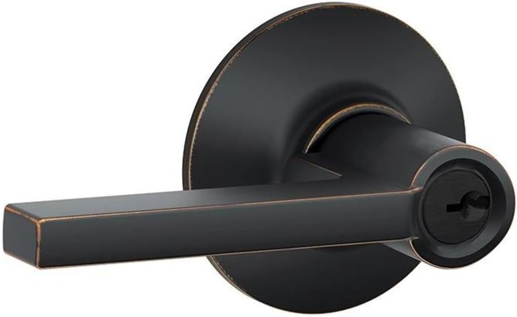 Schlage F51A LAT 716 Latitude Door Lever for Keyed Entry Security