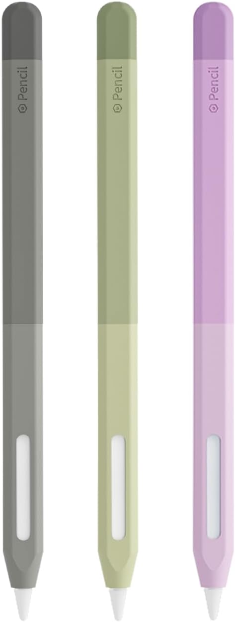 3 Pack Apple Pencil 2 Case Set, Gradient Colors, ELETIUO