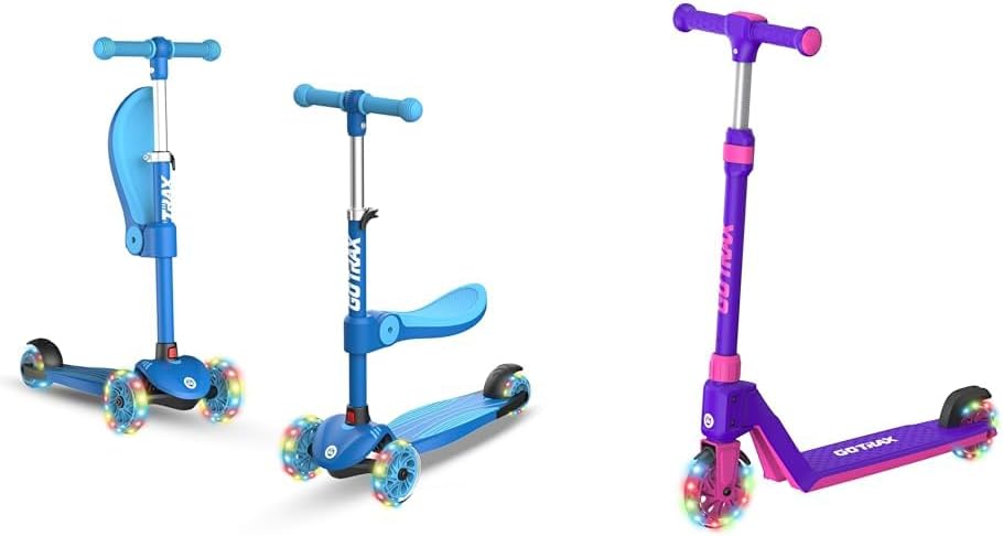 Gotrax KS1 Kids Kick Scooter with LED Lighted Wheels for Fun