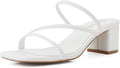 Shoe'N Tale Strappy Heels For Women - Low Chunky Block Heel Women's
