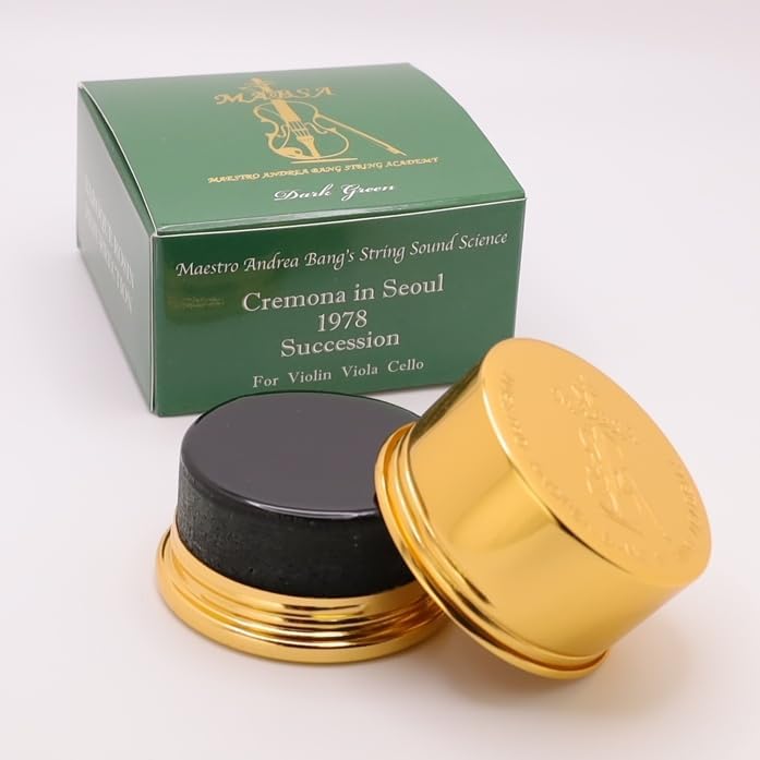 Dark Green Rosin for Violin Viola and Cello - High Adhesion