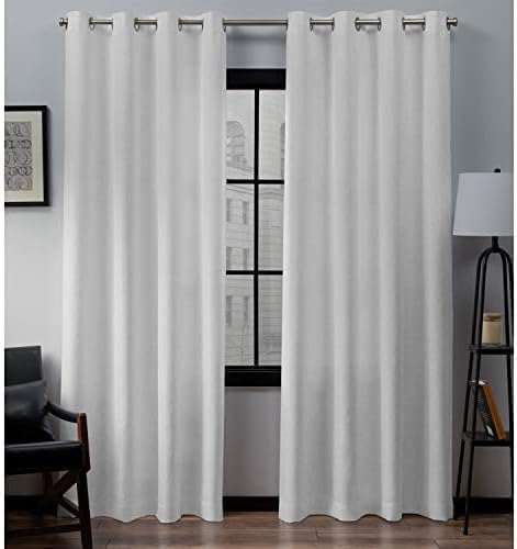 Exclusive Home Loha Linen Curtain Winter White Grommet Top