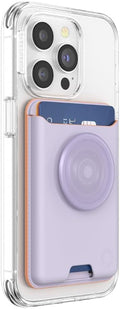 PopSockets Softgoods Phone Wallet with Expanding Grip - Lavender