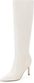 Easyfox Knee High Boots Women Pointed Toe Tall Boots - Sleek Stiletto