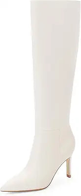 Easyfox Knee High Boots for Women with Stiletto High Heel Style