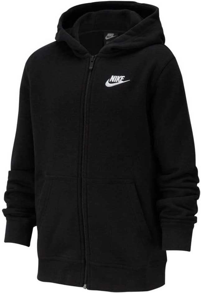 Nike Kids Black/White Hoodie - Style and Comfort