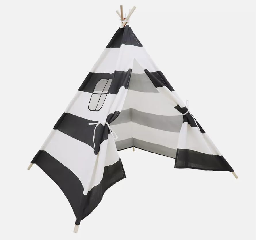 Spacious Striped Kids Teepee ~ Portable Playhouse
