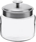 Anchor Hocking Montana Glass Jars with Fresh Sealed Lids - 64 oz Set