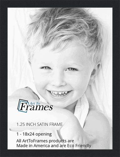 ArtToFrames 18x24 Inch Black Picture Frame for Your Art
