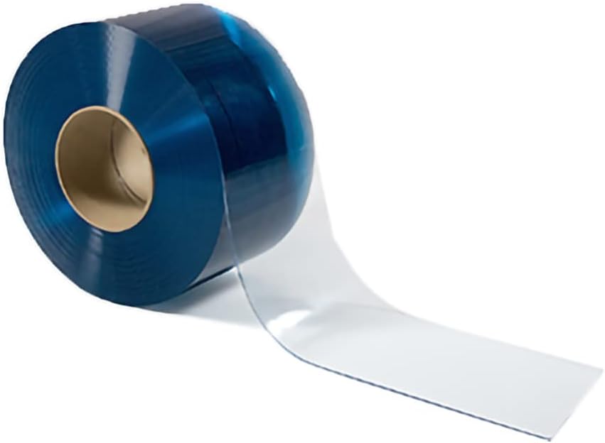 PVC Strip Curtain Door Bulk Roll Low Temp Smooth 12in Wide
