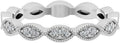 10K Gold and Silver Diamond Band Ring - Timeless 1/6 cttw