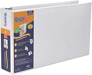 QuickFit Heavy Duty 11 x 17 Inch Landscape Binder for Presentations