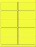Neon Color High Light Fluorescent Labels 8-1/2 x 11 - Bright Yellow