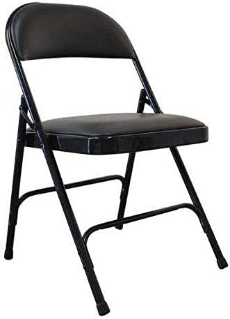 Comfortable Vinyl Folding Chair, 300 lb. Capacity