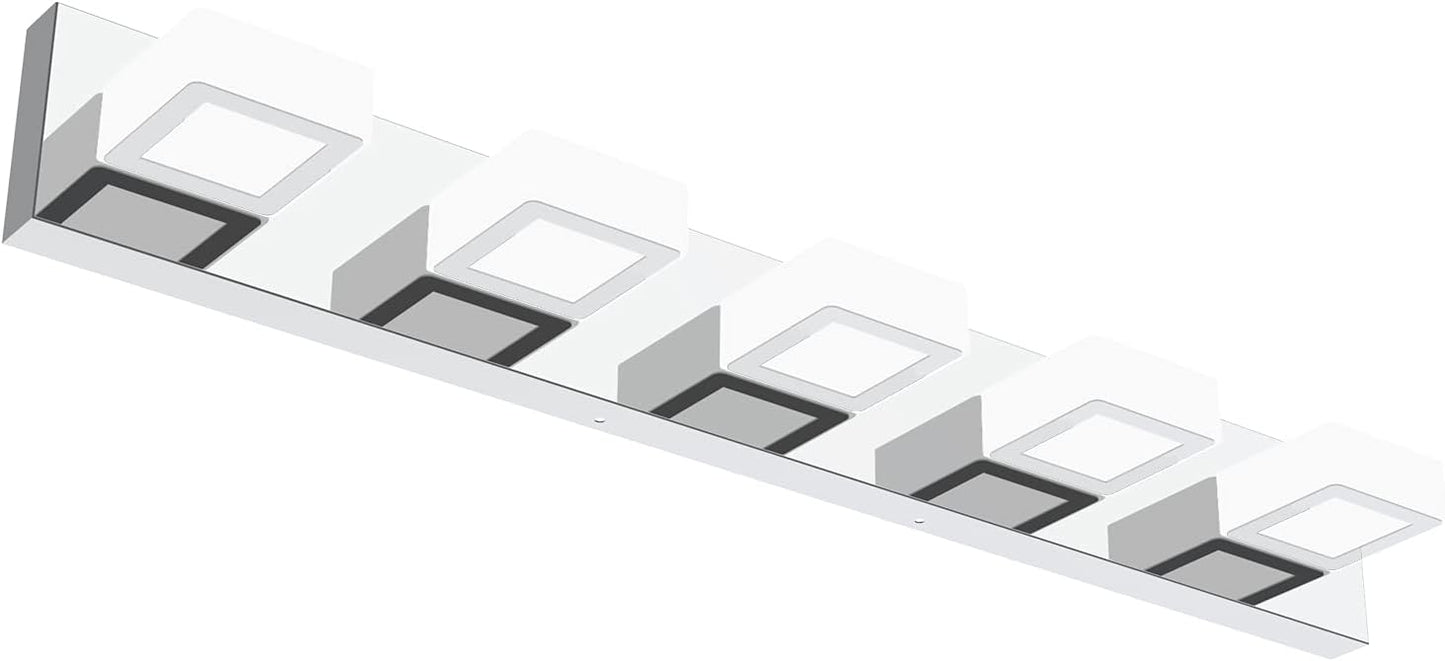 Modern 5 Lights LED Bathroom Vanity Lighting Fixtures Over Mirror