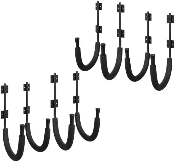 Space-saving Kayak Wall Mount Hooks - 100lb Capacity