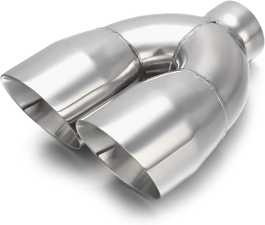 Dual Outlet Exhaust Tip 2.5 Inlet for High-End Vehicle Upgrade