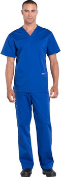 Cherokee Scrub Set for Men 2-Piece V-Neck and Cargo Pant - Durable 34%