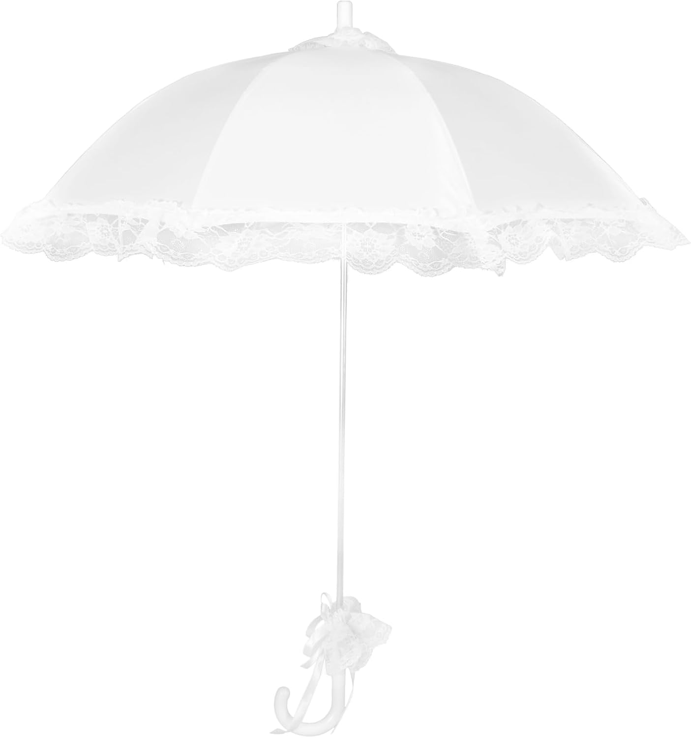 Lace Umbrella Parasol - Vintage White Wedding Accessory for Events