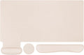 MOSISO Keyboard Mouse Pad Set with Wrist Rests and Coaster - Ergonomic
