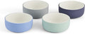 Porcelain Kids Bowls with Silicone Sleeve - Non Slip, Easy Clean