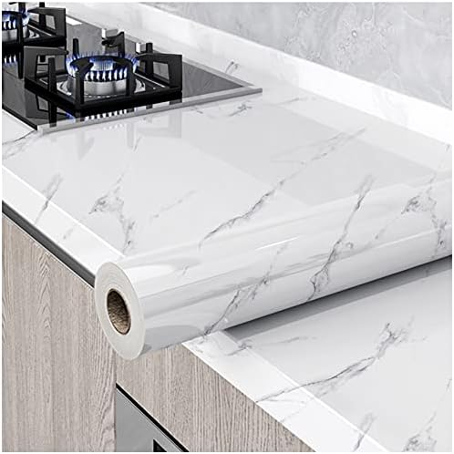 Glossy Marble Peel and Stick Wallpaper for Stylish Home Decor