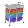 ECR4Kids 12-Drawer Mobile Organizer Storage Cart - Rolling Classroom
