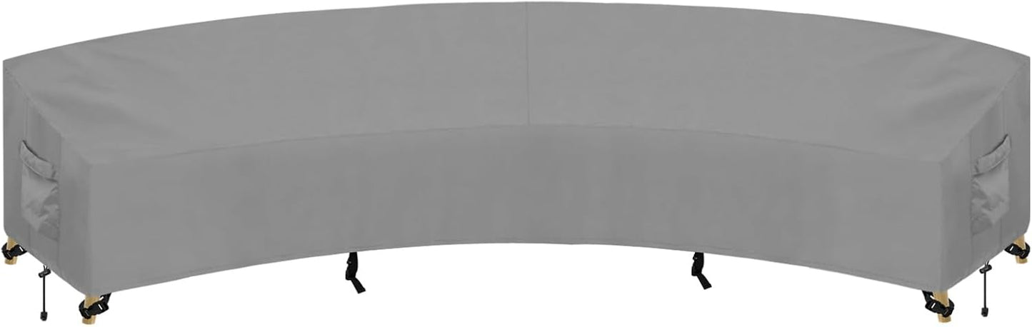 PureFit Outdoor Sectional Sofa Cover for Curved Patio Furniture