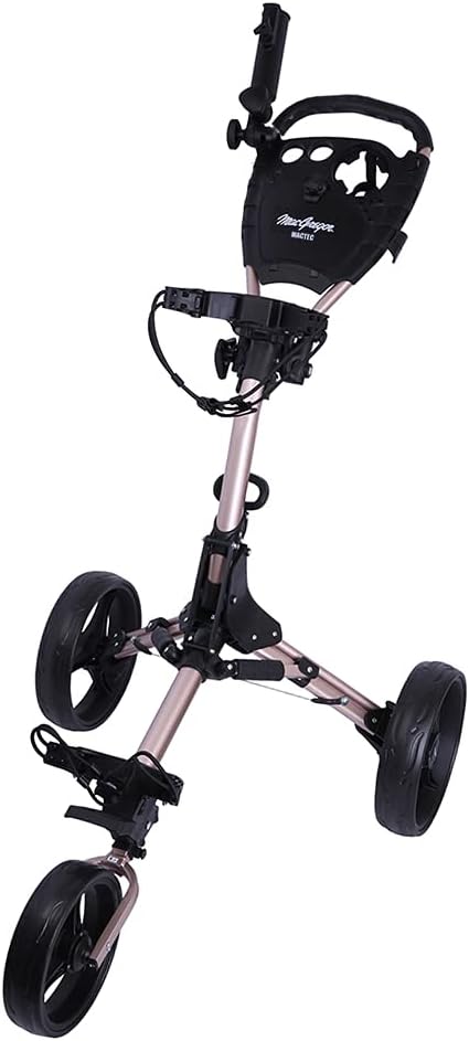 MacGregor Titanium Golf Cart: Easy Fold, Umbrella Holder