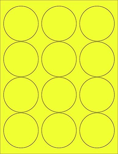 Neon Color High Light Fluorescent Labels for Laser & Inkjet