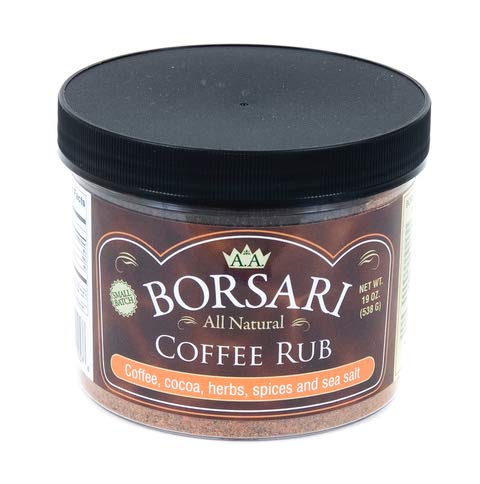 Borsari Coffee Rub Seasoning - Gourmet Dry Rub for Meat