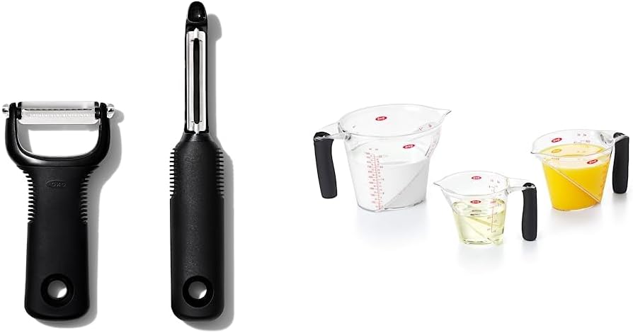 OXO Good Grips Peeler Set and Measuring Cup Set for Kitchen