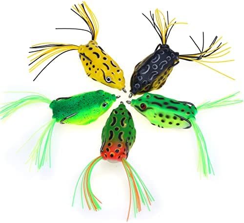 Realistic MOBOREST Frog Lure Set - Weedless Hooks!