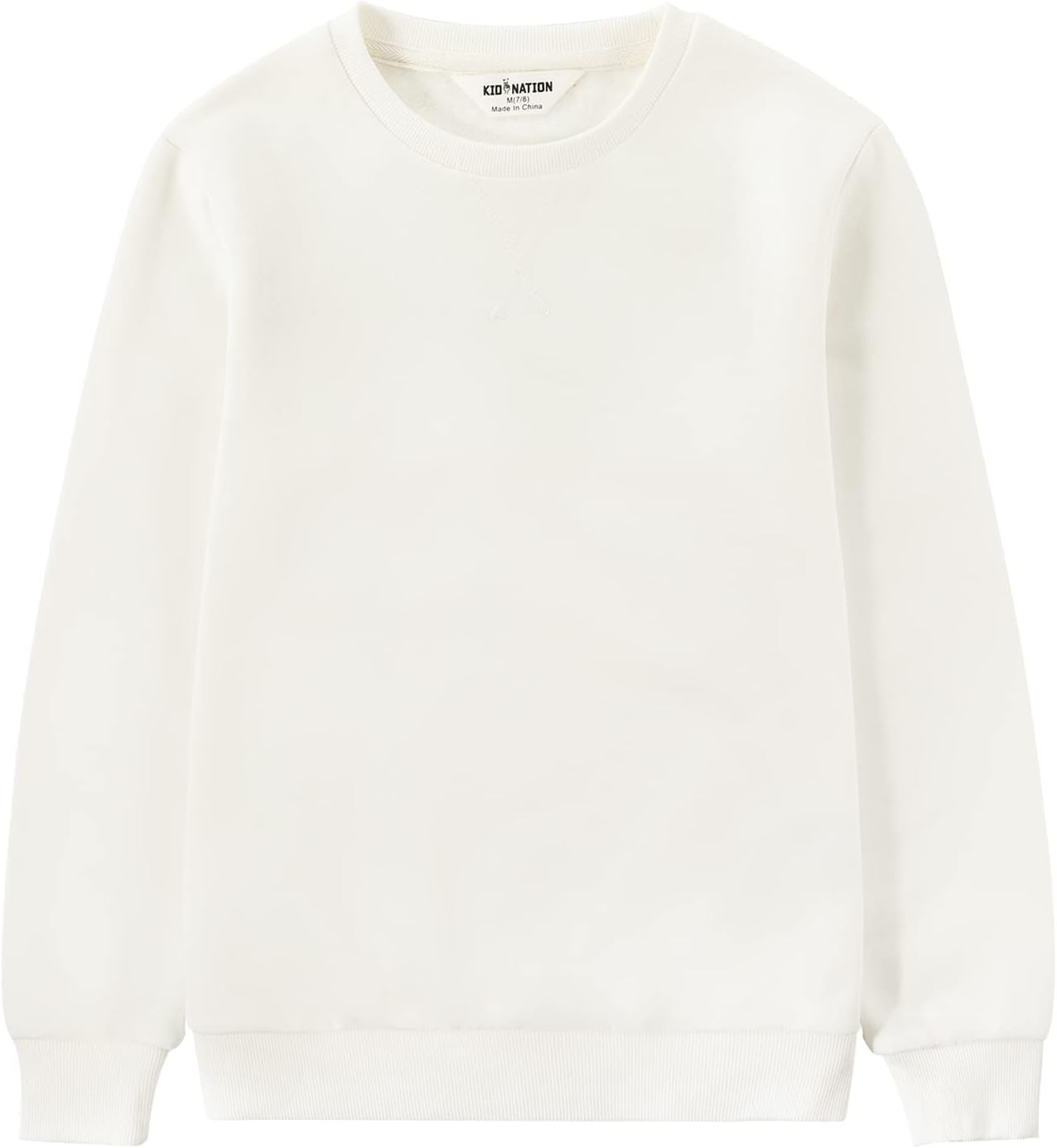 Kid Nation Kids Slouchy Soft Brushed Fleece Casual Sweatshirt