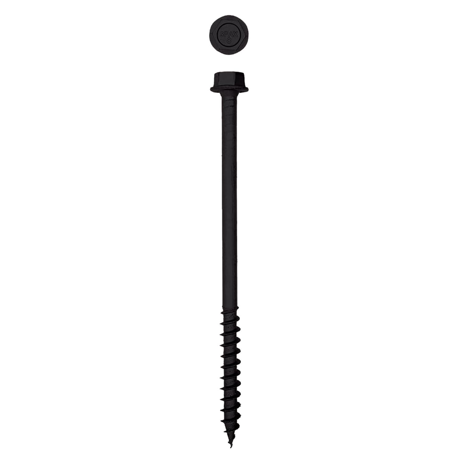1/2 in x 8 in Exterior Hex Head Structural Wood Lag Screws