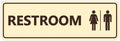 All Gender Restroom Sign 5 Pack - Durable, Inclusive Medium Signs