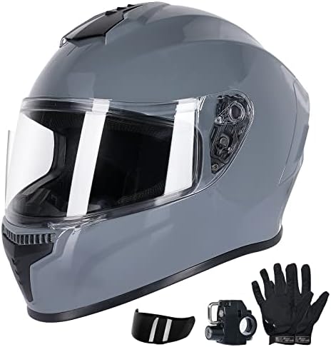 Ultimate Safety Set: Helmet, Gloves, Visors & Lock