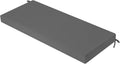 Outdoor Bench Cushion Waterproof 48 x 18 in Dark Grey - Supportive 3