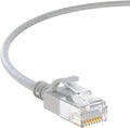 Cat6A Slim Ethernet Cable 2 ft 50-Pack - Gray 10Gbps High Speed